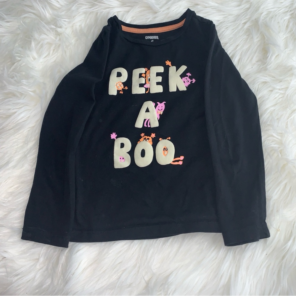 Gymboree - 4T - Halloween shirt- glow in the dark